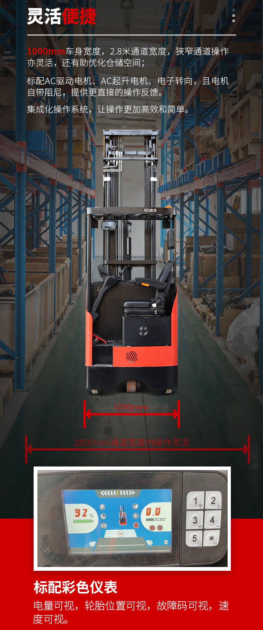 1.6噸前移式叉車 1.6噸前移式叉車